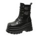 Height Increasing Shoes People Thick Sole 8㎝Low-top Short Boots For Women, Spring New Hot Girl Style, Motorcycle Martin_vogvips.com