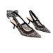 2025 Spring Summer New D Brand Lace Embroidered Letter Bow High Heels Pointed Open Back Closed Toe Sandals For Women_vogvips.com