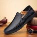 Men's leather shoes Casual business shoes Light loafers slip-on bean shoes_vogvips.com