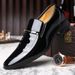 Autumn And Winter New Business Dress Leather With Pointed Toe Covers, Shiny Patent Leather, Breathable Men's Clothing,_vogvips.com