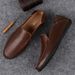 Genuine Leather Men Casual Luxury Brand 2020 Italian Mens Loafers Moccasins Breathable Slip On Boat Shoes Plus Size_vogvips.com