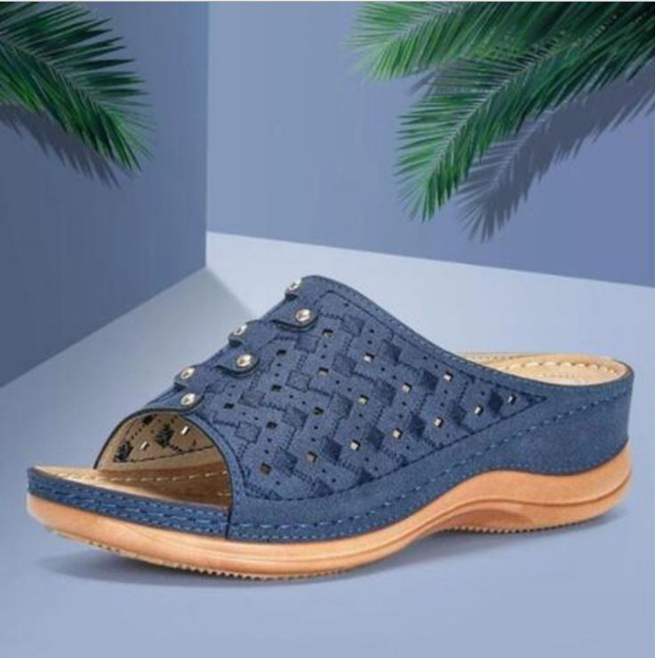 Women's Shoes Summer New New Thick Soled Large Size Hollow Casual Beach Women's Sandals_vogvips.com