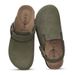 Bebealy Women's Cow Suede Clogs With Adjustable Strap Indoor And Outdoor Fashion Cork Footbed Leather Mules Slip On Potato Shoes_vogvips.com