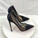Size33-46 Women's Shoes Breathable Mesh Diamond High Heels 12CM Pointed Toe Stiletto Shallow Mouth Women's Shoes_vogvips.com