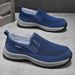 Men's Slip On Walking Shoes - Lightweight Breathable Mesh Sneakers With Memory Foam, Easy Wear Outdoor & Driving Shoes For Summer_vogvips.com