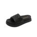 5cm Height Increase~ Thick Sole Slippers For Women Summer 2025 New Style Outdoor Vacation Beach Small Size Platform_vogvips.com
