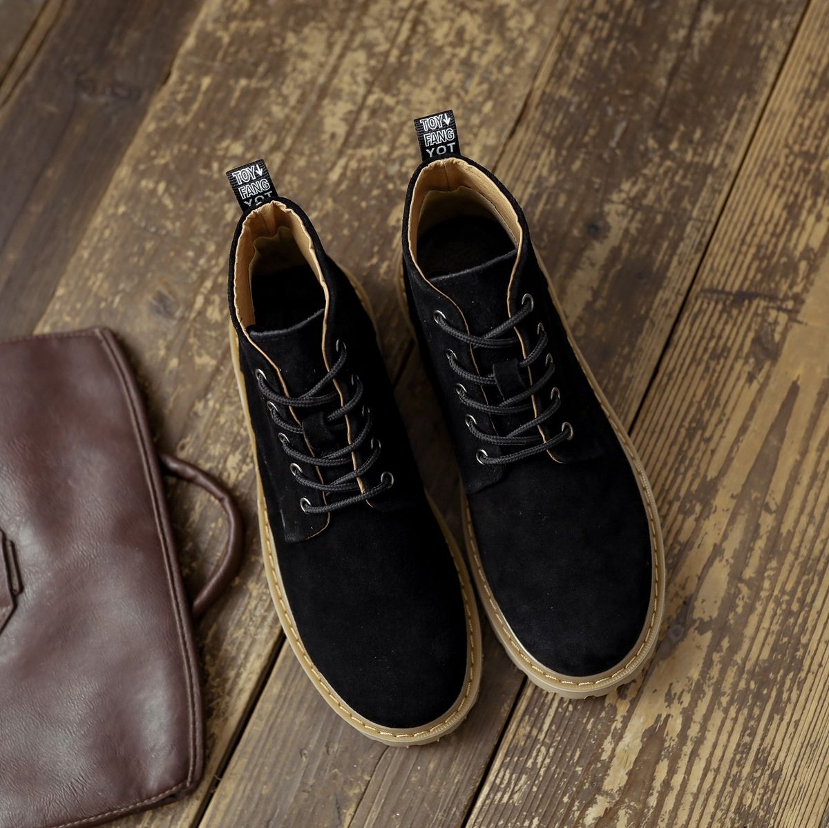 Men's Genuine Leather Martin Boots - Classic British Style Lace-Up Ankle Boots For Men & Women, Comfortable & Stylish Casual Shoes_vogvips.com