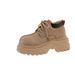 2025 British Style Women's Leather Shoes 2025 Autumn New Fashion Versatile Thick Sole Height Increasing Big Toe Casual_vogvips.com