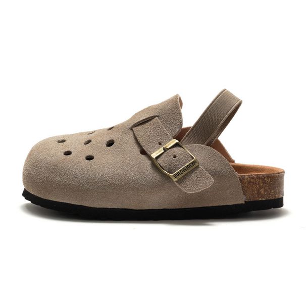 RUIZUSTOCK Spring And Autumn Children's CorkBreathable Boys' Shoes Girls' Outdoor Sandals Suede_vogvips.com