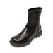 Stretch Slim 2025 Winter New Large-Toe Slimming Short Martin Boots Plus Size Women's Shoes_vogvips.com