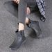 Plus Size Short 2024 Autumn Winter New Flat Martin Boots British Style Low Tube Women's Single Shoes_vogvips.com
