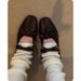 In Stock~ Genuine Leather French Ballet For Women, Soft Sole, Matched With Dress, Vintage Mary Jane , Bowknot Flat_vogvips.com