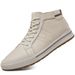 Invisible Mid-top Heightening Shoes Men's Breathable British Style Soft Sole Inner Heightening Men's Shoes Sports And Leisure Board Shoes_vogvips.com