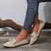 New 2024 Spring Pointed Toe Flat Cross-Border Trade Large Size Fashion Slip-On Casual Women's Shoes_vogvips.com