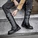 New Leather Spring Men's Shoes High-top Men's Heightening Tooling Martin Boots_vogvips.com