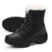 Snow Boots Women Platform Boots Non-slip Women Winter Shoes Fur Warm Ankle Boots For Women Wedges Waterproof Thigh High Boots_vogvips.com