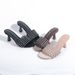 Elegant Rhinestone Flat Sandals For Women - Breathable Open-Toe Summer Shoes In Black, Brown, Pink (Sizes 36-42)_vogvips.com