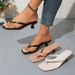 2026 New European And American Cross-Border Foreign Trade Plus Size Women's High Summer Beach Simple Thong Sandals With_vogvips.com