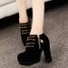 New European And American Style Chunky Short For Women, High Heel Ankle With Side Zipper, Martin Boots_vogvips.com