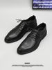 Euro Step Leather Shoes Autumn Breathable Business Formal Casual 2025 Single Layer Without Lining Pointed Surface Soft Sole_vogvips.com