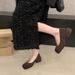 High Thick Heels, Versatile Anti Slip Shoes, 2025 New Spring And Autumn French Style Shallow Mouth Mary Jane Women's_vogvips.com