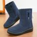 Women's Winter New Thickened Warm Snow Boots, Large Size Outdoor Comfortable High Tube Cotton Boots_vogvips.com