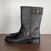 HOWUS Women Martin Ins Genuine Leather Flat Korean Low Heel Long Cowhide Short Boots_vogvips.com