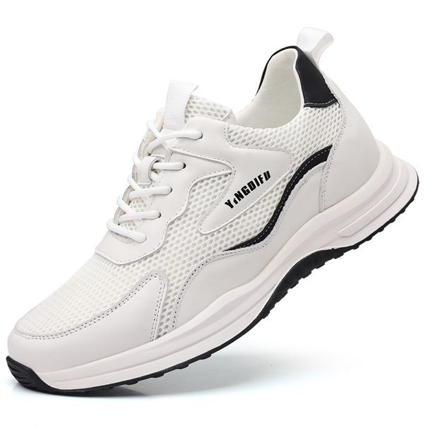 Men's Sneakers Genuine Leather Soft Sole Spring Autumn Height Increasing Running Casual Lightweight Travel Shoes_vogvips.com