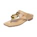 Flat Toe Clip-On Flip-Flops For Women, Summer 2025 New European And American Style, Versatile Sandals To Match Dresses_vogvips.com