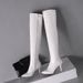 32/48 Plus Size Women's Shoes Pole Dance Simple High Heels Over-the-Knee Long Boots_vogvips.com