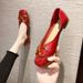 Women's Single Leather Shoes 2025 New Summer Absolute Flat Bottom And Autumn Shallow Mouth Versatile Square Head Spring_vogvips.com