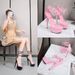 Transparent Single Strap Patent Leath 13CM 15CM Cross-Strap Thin Heel Sexy High-Heel Sandals For Women_vogvips.com
