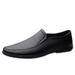Large Size Business Casual Leather For Men, Soft Sole Driving Slip-On Lazy All-Season Single Shoes, Cowhide Men's Shoes_vogvips.com