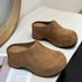 European Version Thick-Soled Closed-Toe For Women 2025 Spring Summer Autumn New Style Height-Increasing Outdoor Wear_vogvips.com