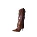 2026 Fall/Winter New Style Pointed Toe Stiletto High Heel Slimming French Fashion Sexy Gorgeous Women's Mesh Long Boots_vogvips.com