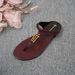2026 Summer New Round Head GJ Decorative Open Toed Non Slip Outdoor Slippers Flat Bottom Women's Beach Solid Color_vogvips.com