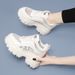 Thick Sole With An Inner Height Increase Of 10Cm, Dad Shoes, Women's 2024 Spring And Summer New Style Mesh Breathable_vogvips.com
