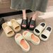 EVA Thick Soled 7cm Slippers For Women In Summer, Korean Version, Height Increasing, Poop Like, High-heeled, One-piece_vogvips.com