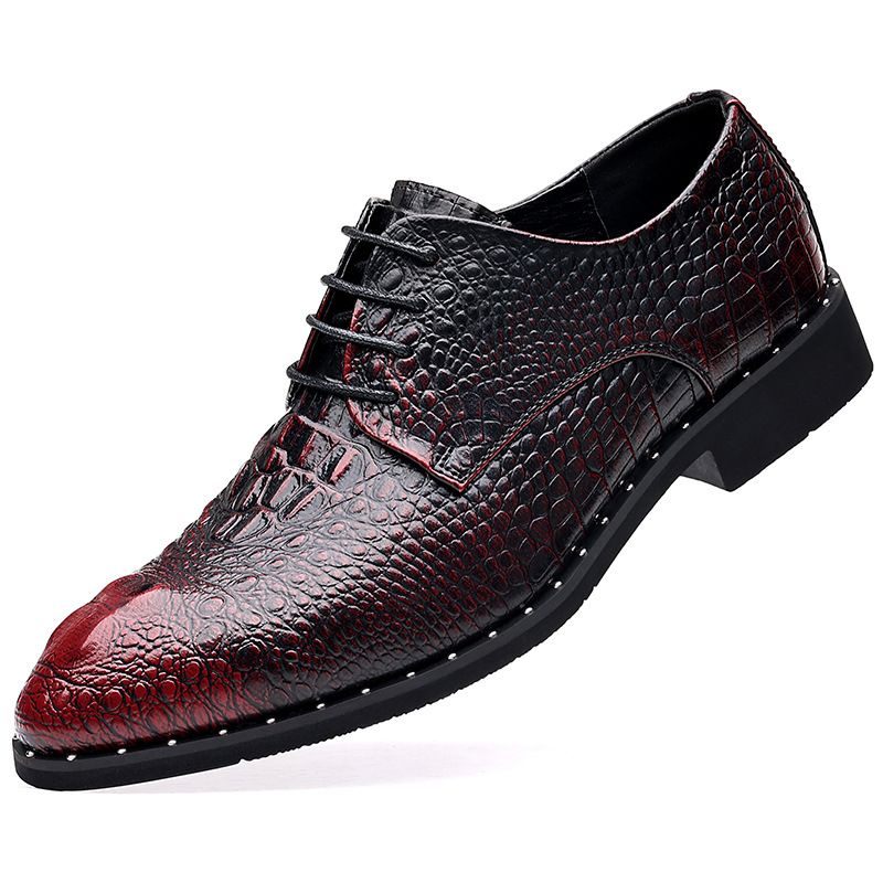 New Four Seasons Business Dress Lace Up Casual Versatile Wear Resistant Leather Wedding Men's Shoes_vogvips.com