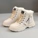 Hot-Selling Snow For Women 2025 New Winter Fleece-Lined Thickened Martin Boots Waterproof Non-Slip Northeast Warm Large_vogvips.com