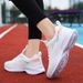 Women's Sneakers New Breathable Casual Lightweight Soft Sole All-Season Running Lace-Up Large Size Single Shoes_vogvips.com