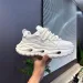Men White Gray Color Block Dad Shoes Hollow Out Wave Sole Thick Rope Lace Casual Sneakers_vogvips.com