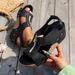 SHLIANG Women Sandals Summer Large Size Platform Wedge Sandals Women Rubber Sole Buckle Peep Toe Elegant Woman Shoes Sandalias De Mujer Y0443_vogvips.com