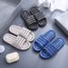 Slippers Summer Bathroom Water Leakage Indoor Hollow Home Men And Women Couples Simple Flat Soft Bottom Bathing Sandals_vogvips.com