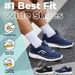 FitVille Walking Men Wide Width Thick Sole Lightweight Breathable Sneakers Shoes For Plantar Fasciitis Pain Relief_vogvips.com