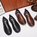 New leather hand stitched men's overstep shoes_vogvips.com