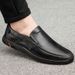 Large Size Men's Shoes Men's Casual Leather Shoes Soft-soled Beanie Shoes_vogvips.com