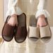 Linen Hotel Slippers, Disposable Slippers For Guesthouses, Beauty Salons, Home Use, Foreign Trade, Men's Thickened Non-slip Slippers_vogvips.com
