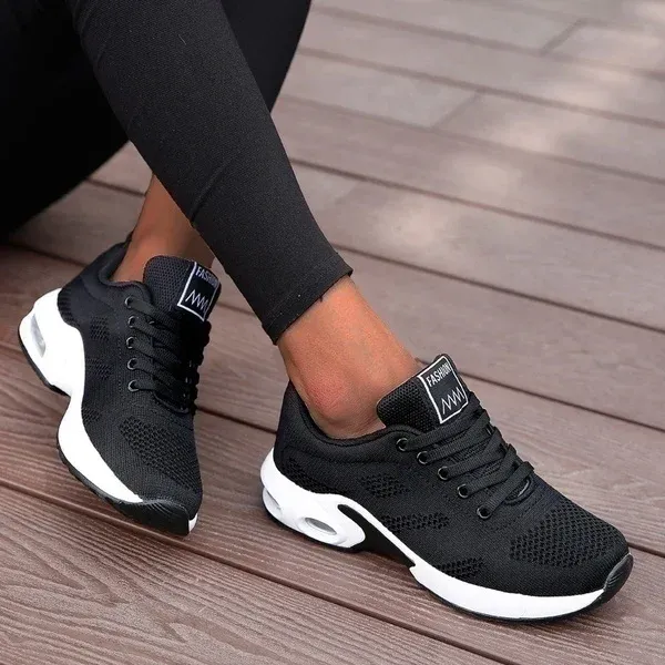 Women Platform Casual Sneakers Mesh Breathable Running Chunky Summer Sports Tenis 2024 Luxury Vulcanize Shoes_vogvips.com