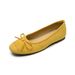French Flat-soled Single Shoes Women's Bow Ballet Shallow Mouth Soft Sole Suede Beanie Shoes Women_vogvips.com